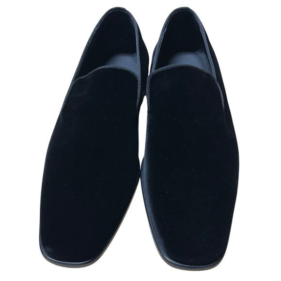 Saks Fifth Avenue Collection Velvet Loafers Black Men\'s Size 7 New in Box main image 9